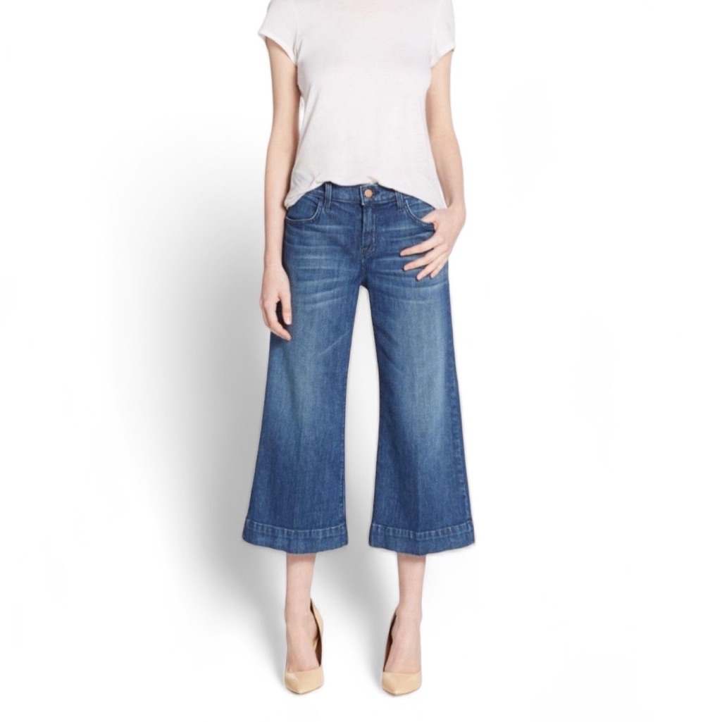 J Brand X Barney’s New York Liza Cropped Wide Leg Culottes | 29